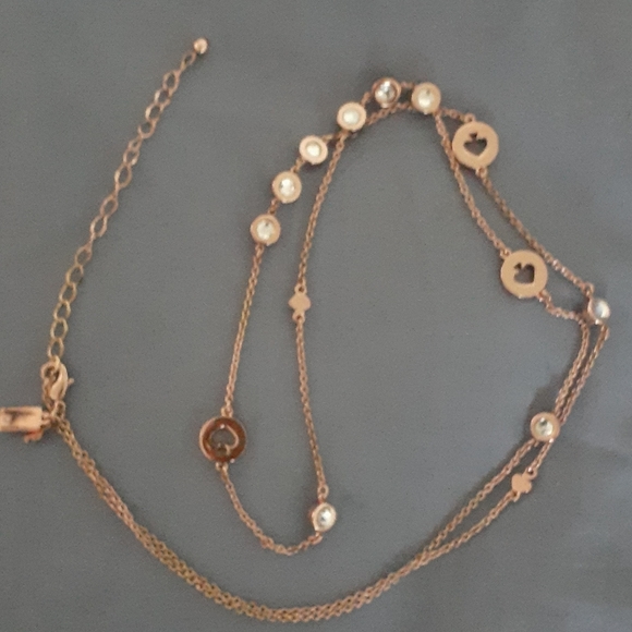 Sold*NWOT Kate Spade rose gold necklace - Picture 3 of 4
